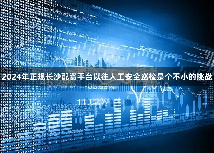 2024年正规长沙配资平台以往人工安全巡检是个不小的挑战