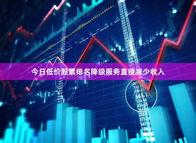 今日低价股票排名降级服务直接减少收入